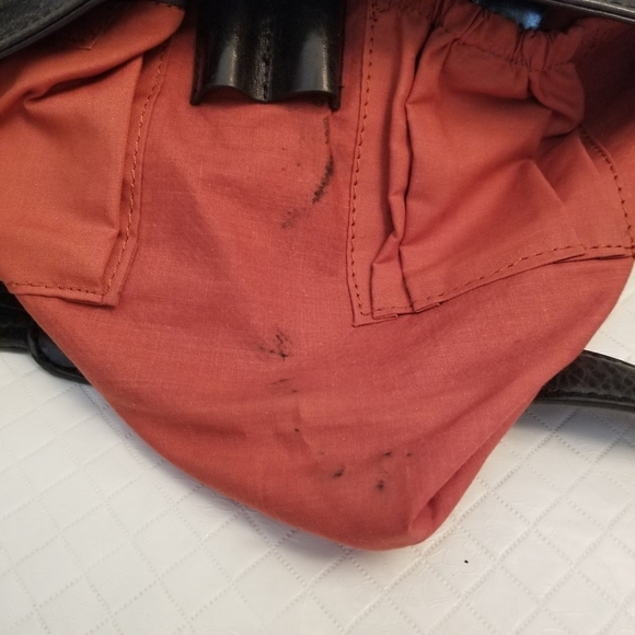 Maxx New York Black Gold Tone Zipper Pocket Studded Shoulder Bag - Picture 2 of 9